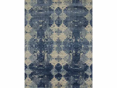 KHAKI ESK-661 Classic Gray/Skyline Blue - Patterned rug _ Jaipur Rugs